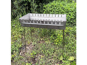 Мангал валіза з нержавіючої сталі 10 шампурів