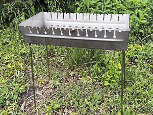 Мангал валіза з нержавіючої сталі 10 шампурів