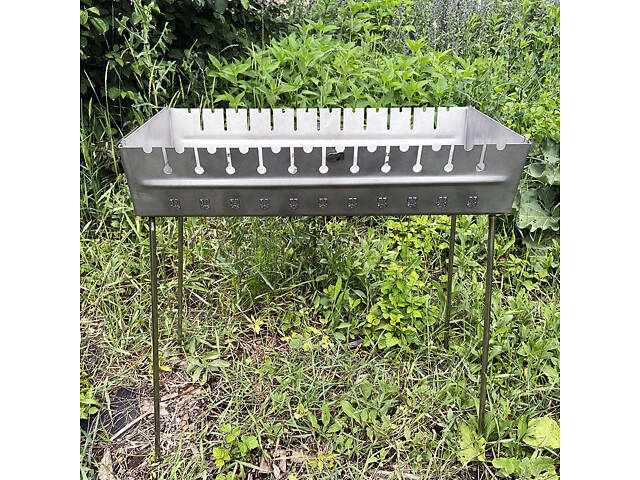 Мангал валіза з нержавіючої сталі 10 шампурів - Фото 2