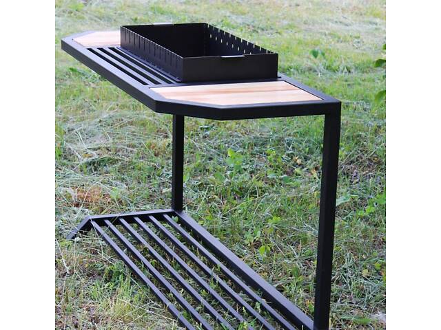 Мангал Ватра зі столиком і знімною жарівнею на 12 шампурів - Фото 6