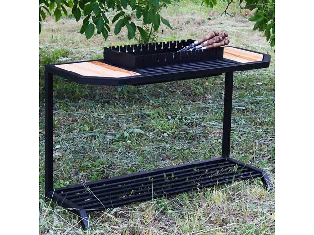 Мангал Ватра зі столиком і знімною жарівнею на 12 шампурів - Фото 7