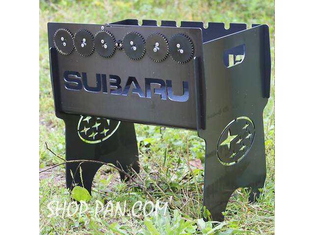 Мангал імний із вбудованою шашличницею та мотором на 6 шампурів - Фото 4