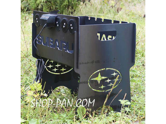 Мангал імний із вбудованою шашличницею та мотором на 6 шампурів - Фото 6