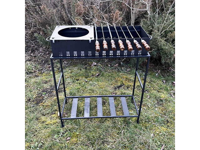 Мангал зварний "Патріот" 3 мм + 8 шампурів - Фото 2
