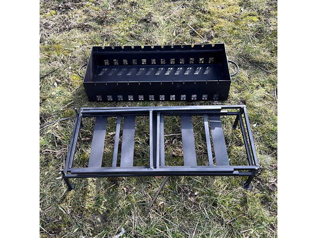 Мангал зварний "Патріот" 3 мм + 8 шампурів - Фото 4