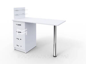 Манікюрний стіл M106 'Класик' c скляними поличками під лак, Оригінал!