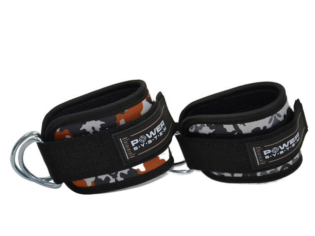 Манжети на щиколотку Power System PS-3470 Ankle Strap Camo Grey/Black - Фото 5