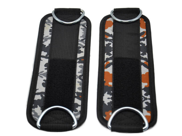 Манжети на щиколотку Power System PS-3470 Ankle Strap Camo Grey/Black - Фото 7