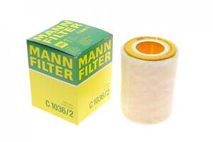 MANN-FILTER C 1036/2 Фильтр воздушный Smart City-Coupe/Cabrio/Fortwo 0.6 02-07/Roadster 0.7 03-05 (с поролоном)