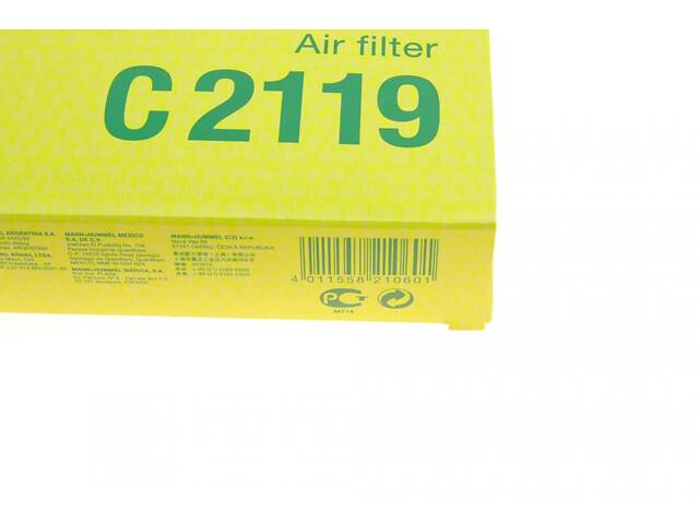 MANN-FILTER C 2119 Воздушный фильтр Daewoo Matiz 0.8/1.0 98-05 - Фото 5