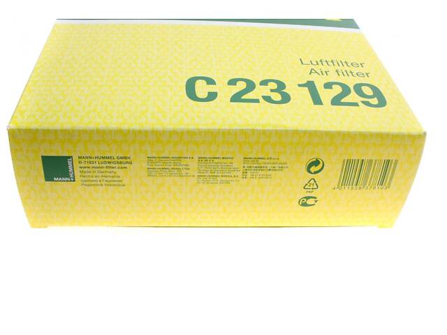 MANN-FILTER C 23 129 Фільтр повітряний Volvo S60/V70 2.4D/D5 01-10/2.4CDI 05-08/XC70 2.4 D5 02-07/XC90 2.4D4/D5 02-14 - Фото 2