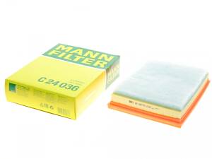 MANN-FILTER C 24 036 Воздушный фильтр Citroen Berlingo/C3-C5/Jumpy/Fiat Doblo/Scudo/Peugeot 208/308/508 1.5BlueHDi 18-