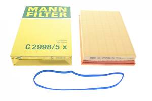 MANN-FILTER C 2998/5 X Фильтр воздушный Seat Ibiza 1.4-1.6 16V/Skoda Fabia 1.4 00-09/VW C