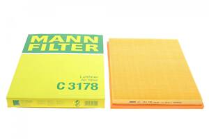 MANN-FILTER C 3178 Фільтр повітряний Opel Astra F 1.4-2.0i 16V/1.6Si/1.7D/2.0GSI 91-01
