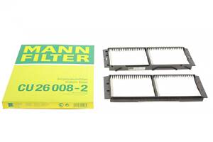 MANN-FILTER CU 26 008-2 Фильтр салона Mazda 3 08-14 (к-кт 2 шт.)