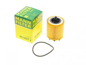 MANN-FILTER HU 6007 X Фільтр масляний Opel Astra G/Vectra B/C 2.2i 00-