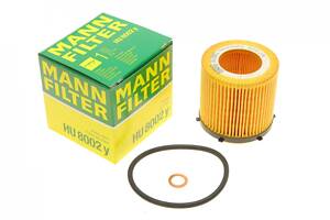 MANN-FILTER HU 8002 Y Фильтр масляный BMW 3 (F30/F31/F80)/5 (F10/F11/F18)/X1 (E84)/X3 (F25