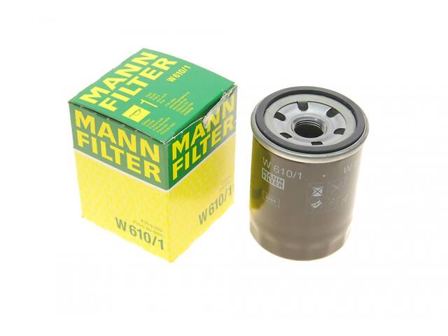 MANN-FILTER W 610/1 Масляный фильтр Fiat Sedici 1.6 06-14/Subaru Justy 1.3/1.5/Suzuki Vitara 1.6-2.5 95-/SX4 1.5-1.6 06- - Фото 1