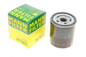 MANN-FILTER W 716/2 Фильтр масляный Fiat 500X/500L/Jeep Renegade 1.4 14-/Peugeot Expert 2.