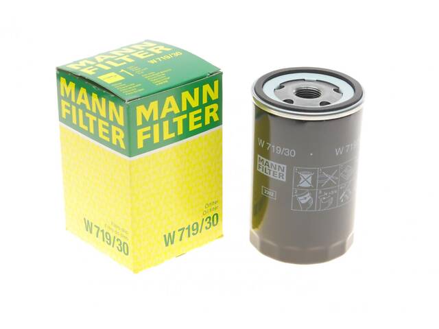 MANN-FILTER W 719/30 Фільтр масляний VW Caddy/Golf I/II/III/Passat -96/Audi 80/100 -94/A6 -97