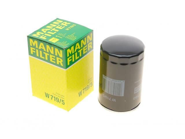 MANN-FILTER W 719/5 Фільтр масляний VW Caddy/Golf I/II/III/Passat -96/Audi 80/100 -94/A6 -97 (бензин)