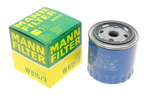MANN-FILTER W 815/3 Фильтр масляный Peugeot 205 1.1/1.4 87-90/305 1.5 85-90