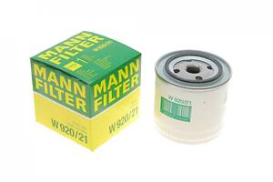 MANN-FILTER W 920/21 Фильтр масляный Lada Niva/Nova/Toscana 81-12 (высокий)