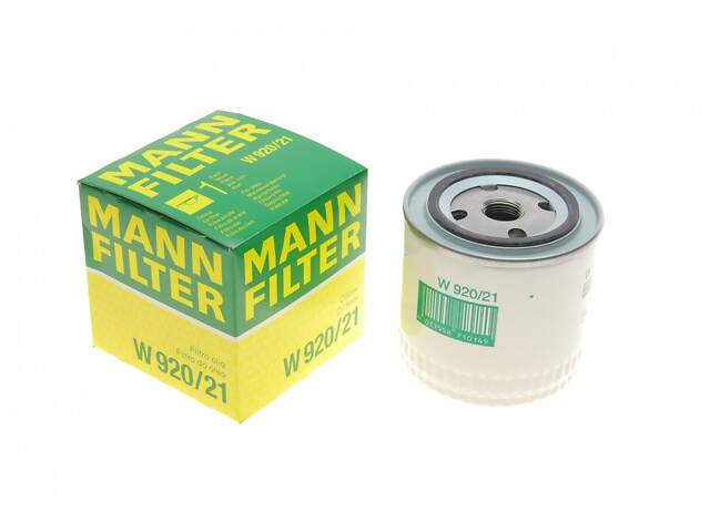 MANN-FILTER W 920/21 Фильтр масляный Lada Niva/Nova/Toscana 81-12 (высокий)