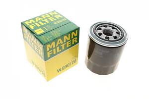 MANN-FILTER W 930/26 Фильтр масляный Hyundai H-1 97-/H350 15-/Kia Carnival 2.7-2.9 CRDI 01