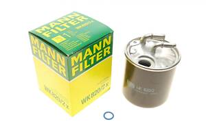 MANN-FILTER WK 820/2 X Фильтр топливный MB Sprinter 906/Vito (W639) 2.0D-3.0D 10- OM651/642