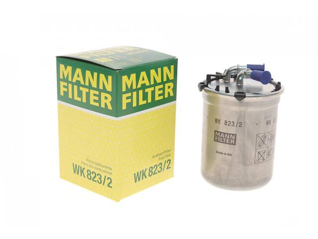 MANN-FILTER WK 823/2 Фильтр топливный Skoda Fabia/Roomster/VW Polo 1.4/1.6TDI 05-