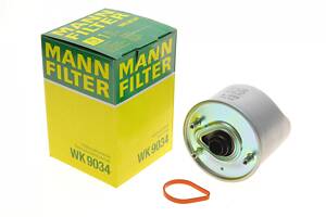 MANN-FILTER WK 9034 Фільтр паливний Citroen Berlingo/C3/C4/C5/Peugeot 1.6HDi 10-/Fiat Scud