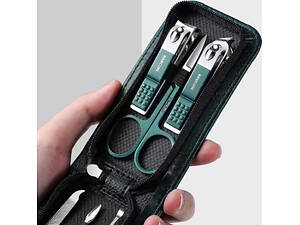 Маникюрно-педикюрный набор RESTEQ на 6 инструментов в стильном футляре — компактный уход за руками и ногтями в любом мес