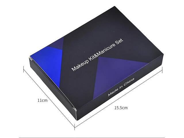 Манікюрно-педикюрний набір RESTEQ з інструментами для догляду за обличчям — 18 предметів у стильному синьому футлярі - Фото 8