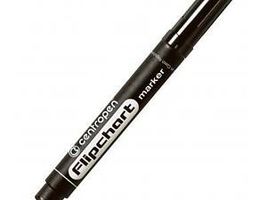 Маркер Centropen Flipchart 8550 2,5 мм, круглий наконечник, чорний (8550/01)
