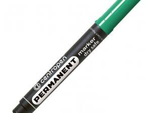 Маркер Centropen Permanent Dry Safe 8510 2,5 мм, круглий наконечник, зелений (8510/04)