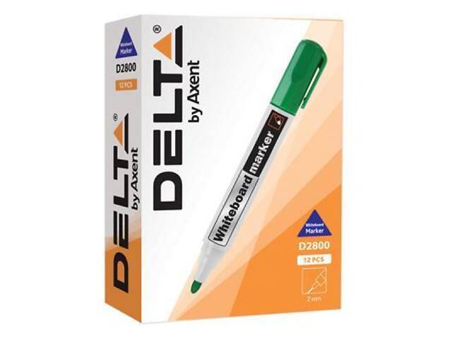 Маркер Delta by Axent Whiteboard D2800, 2 мм, круглий наконечник, червоний (D2800-06) - Фото 2