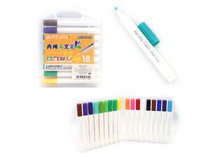 Маркеры акриловые набор 18 цветов Aodemei M6148-18