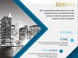 Маркетинговая стратегия / Настройка рекламы / Разработка сайтов / Тестирование (аудит) сайтов