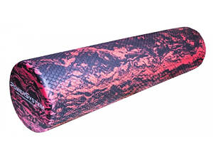 Масажний ролик (роллер) гладкий Power System PS-4089 Hexa Camo Roller Black/Red (60x15см.)