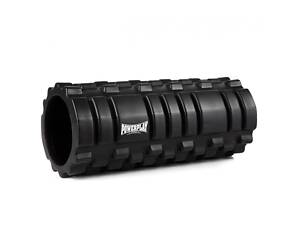 Масажний ролик (роллер) PowerPlay 4025 Massage Roller Чорний (33x14см.)