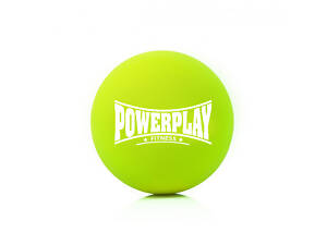 Масажний силіконовий м'яч PowerPlay PP-4354 Silicone Lacrosse Ball (6.3см.) Зелений