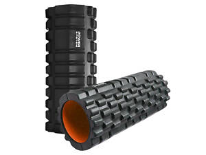 Масажний ролик (роллер) Power System PS-4050 Fitness Foam Roller Black/Orange (33x15см.)