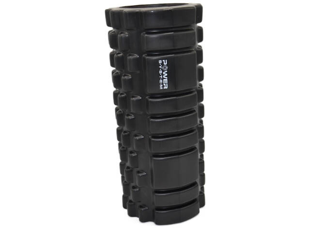 Масажний ролик (роллер) Power System PS-4050 Fitness Foam Roller Black/Orange (33x15см.) - Фото 3