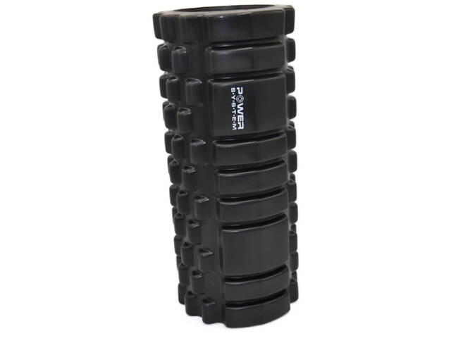Масажний ролик (роллер) Power System PS-4050 Fitness Foam Roller Black/Orange (33x15см.) - Фото 3