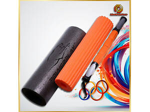 Масажний ролик, валик для масажу спини (масажер для спини, шиї, ніг) набір 3в1 PowerPlay 4022 Therapy Rol