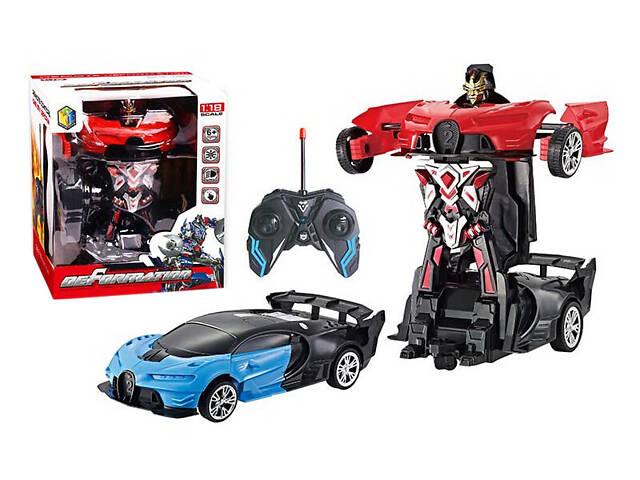 Машина трансформер Бугатти на радиоуправлении 27-7KX, USB-зарядка, 2 цвета