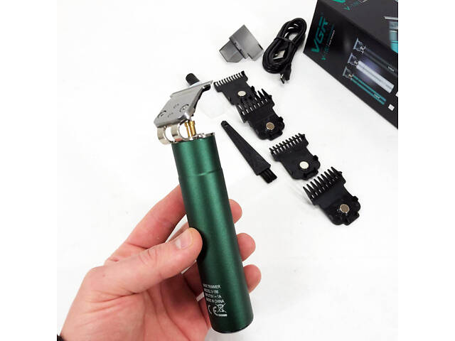 Машинка для стрижки акумуляторна VGR V-186 триммер для волосся та бороди - Фото 5