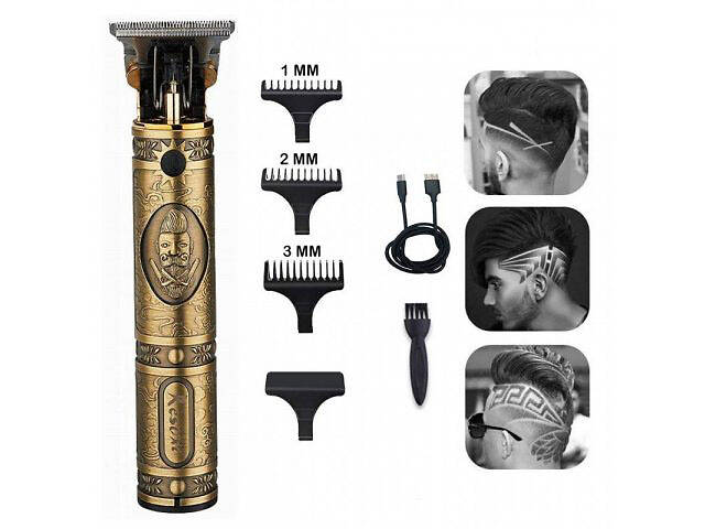 Машинка для стрижки чоловіча VGR V-085 Електробритва з насадками для бороди Машинка окантовка - Фото 5