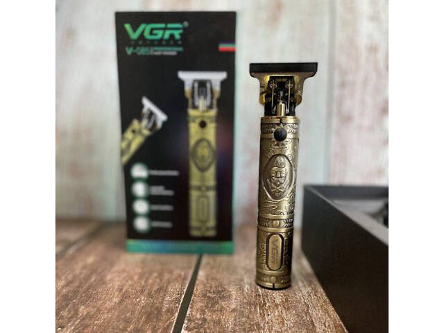 Машинка для стрижки чоловіча VGR V-085 Електробритва з насадками для бороди Машинка окантовка - Фото 7